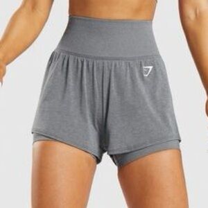 GYMSHARK VITAL 2-IN-1 SHORT Breathable & sweat-wicking Waist-snatching Waistband